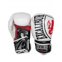 Перчатки боксерские Excalibur 8004-02 White/Black/Red PU