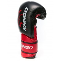 Перчатки боксерские Kango BVK-085 Black/Red PU