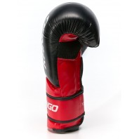 Перчатки боксерские Kango BVK-085 Black/Red PU