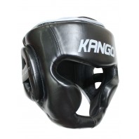 Шлем боксерский Kango KHG-070 Black/Grey PU