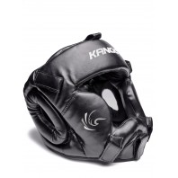Шлем боксерский Kango KHG-002 Black/Black PU
