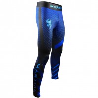 Компрессионные штаны Athletic pro. blue fitness MSP-145