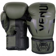 Перчатки боксерские Venum Elite Khaki/Black