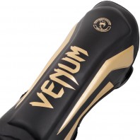 Щитки Venum Elite Black/Gold
