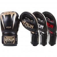 Перчатки боксерские Venum Giant 3.0 Black/Gold Nappa Leather