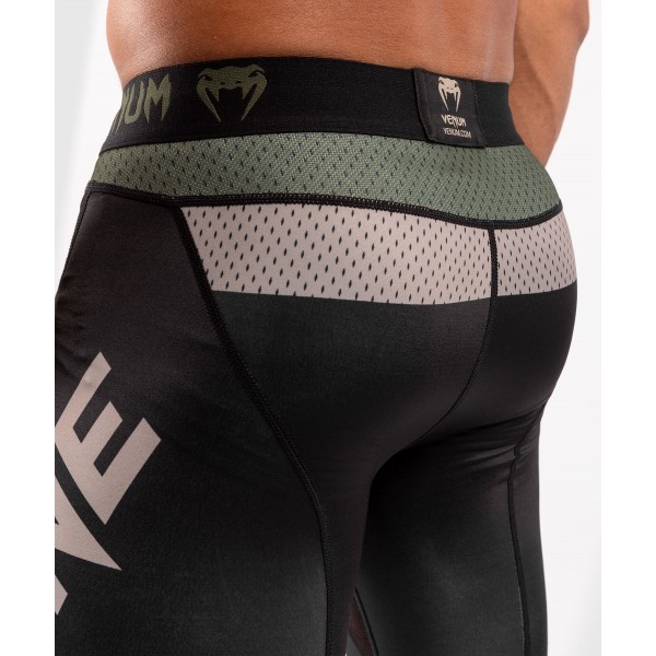 Компрессионные штаны Venum ONE FC Impact Black/Khaki