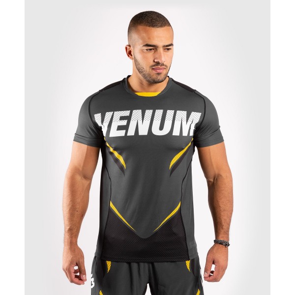 Футболка Venum ONE FC Impact Dry Tech Grey/Yellow