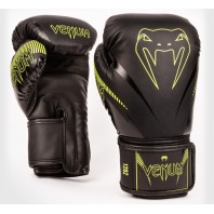 Перчатки боксерские Venum Impact Black/Neo Yellow
