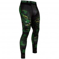 Компрессионные штаны Venum Green Viper Black/Green